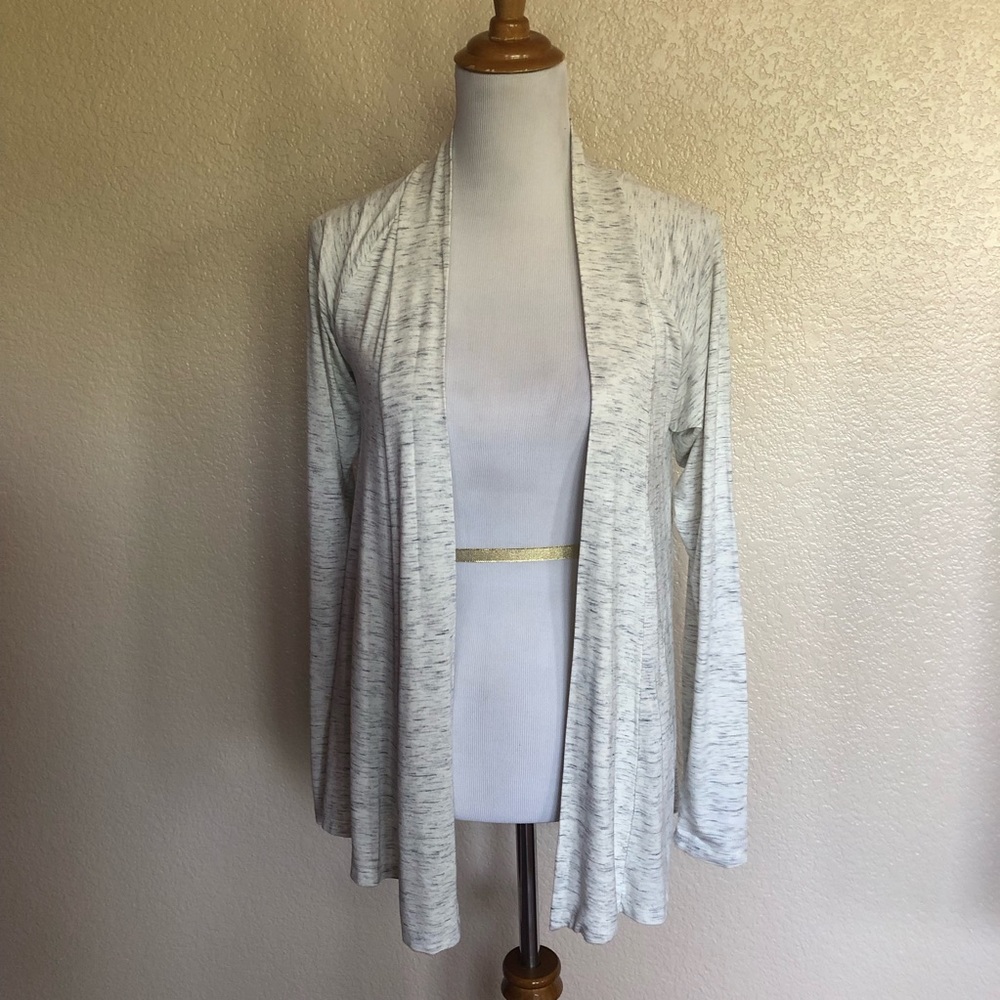 Mod-o-doc Knit Cardigan Sweater M Heather Grey